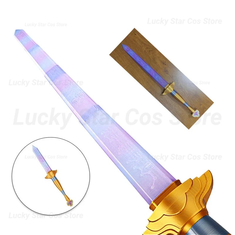 Hot 103cm Prop Sword with Rune for Rumi Sword Cosplay Movie Hunters Costume Accessories Purple Sword