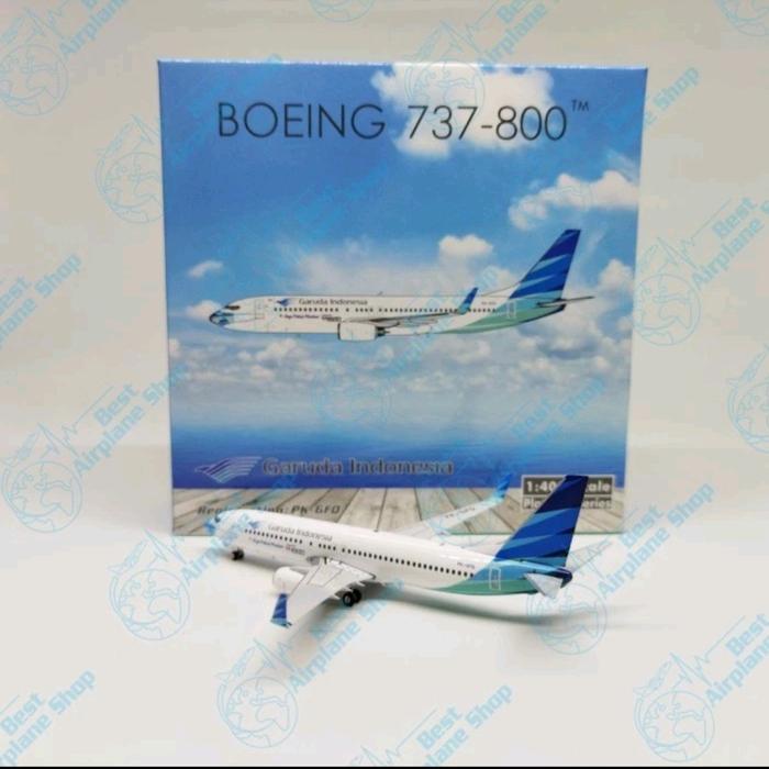 Bisa Grab Phoenix Model Miniatur Diecast Pesawat Garuda Indonesia B737-800 Pk-Gfq #Mask 2 Skala