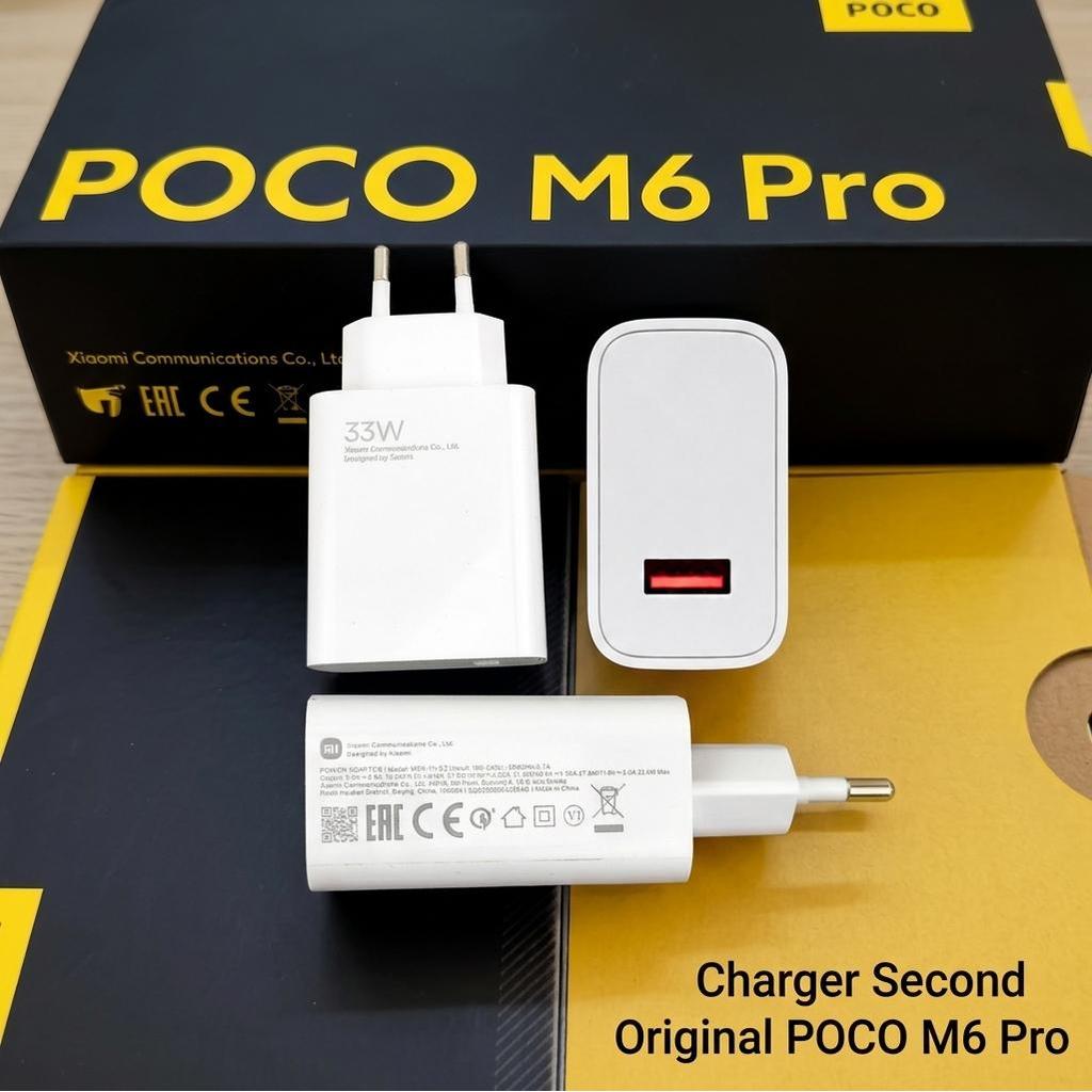 Charger HP Xiaomi MDY-11-EZ Original Bekas Orange Port Turbo Charging 33W 11V 3A POCO M6 Pro