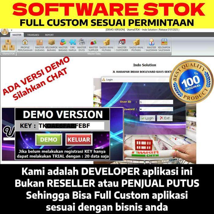 Software Stok Gudang / Software Inventory Full Custom