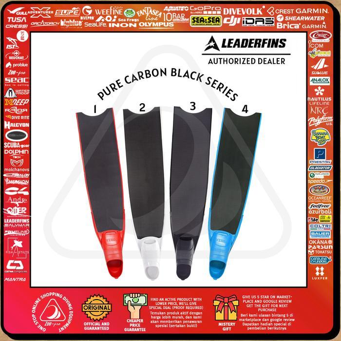 Long Fins Freediving Leaderfins Pure Carbon Forza Foot Pocket Diving Terbaru!!!
