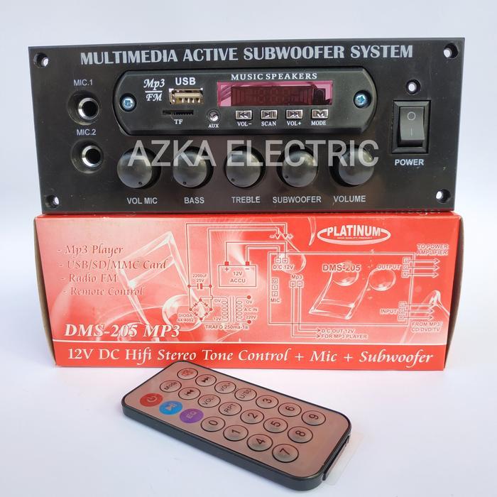 Kit Tone Control Stereo Plus Mp3 Bluetooth Dms 205