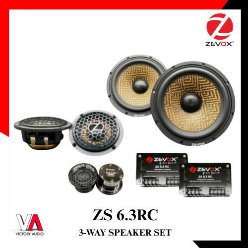 Speaker 3-Way Component ZEVOX ZS 6.3 RC Midbass + Midrange + Tweeter Original by Vox