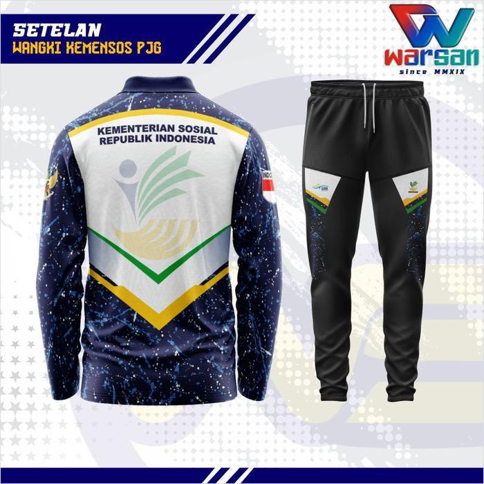 SETELAN WANGKI KEMENSOS LENGAN PANJANG / JERSEY WANGKI PANJANG & CELANA TRAINING KEMENSOS