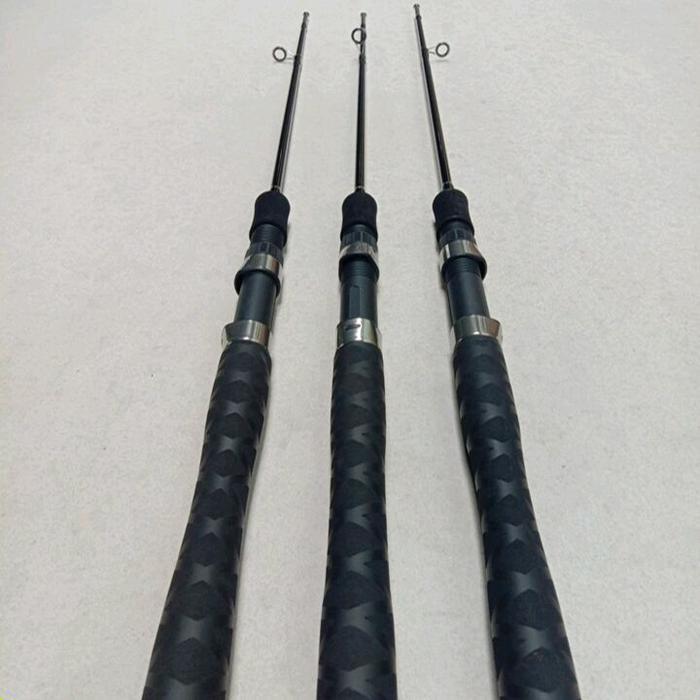 TERLARIS Set Lengkap Bawahan Joran Pancing Bahan Fiber Solid Siap Pakai Panjang 90 cm