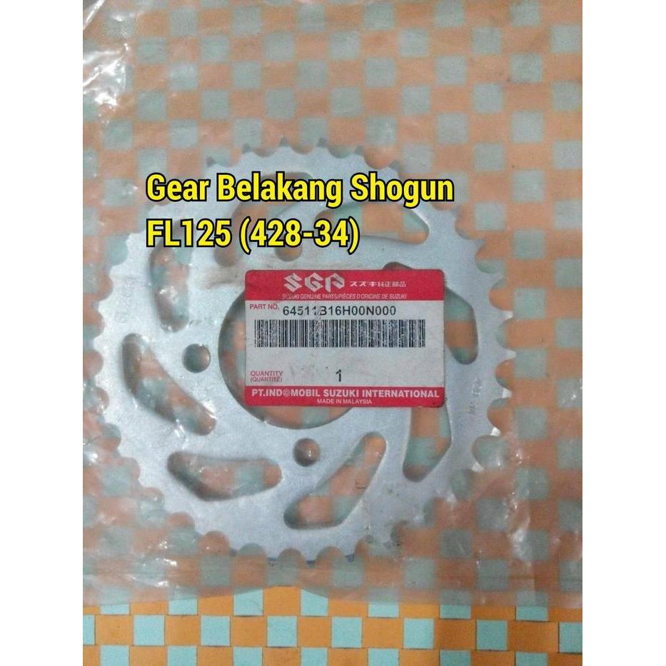 Gear Belakang Shogun FL125 mata 34