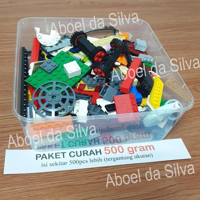 Premium Brick Kiloan Curah Original, Random, Mainan Anak Balok Susun Bekas Dan Bersih. Kompatibel