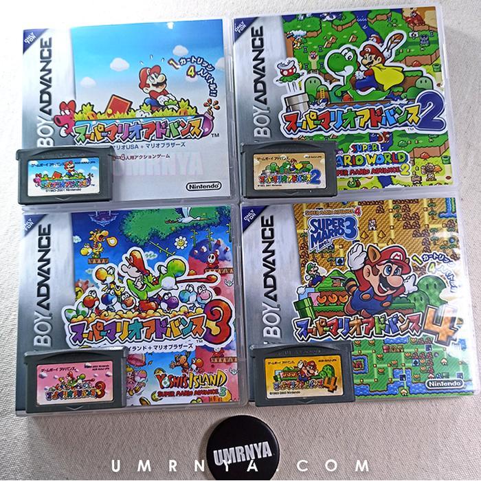 4 Nintendo Super Mario Advance 1 2 3 4 Gameboy GBA SP DS Yoshi Luigi