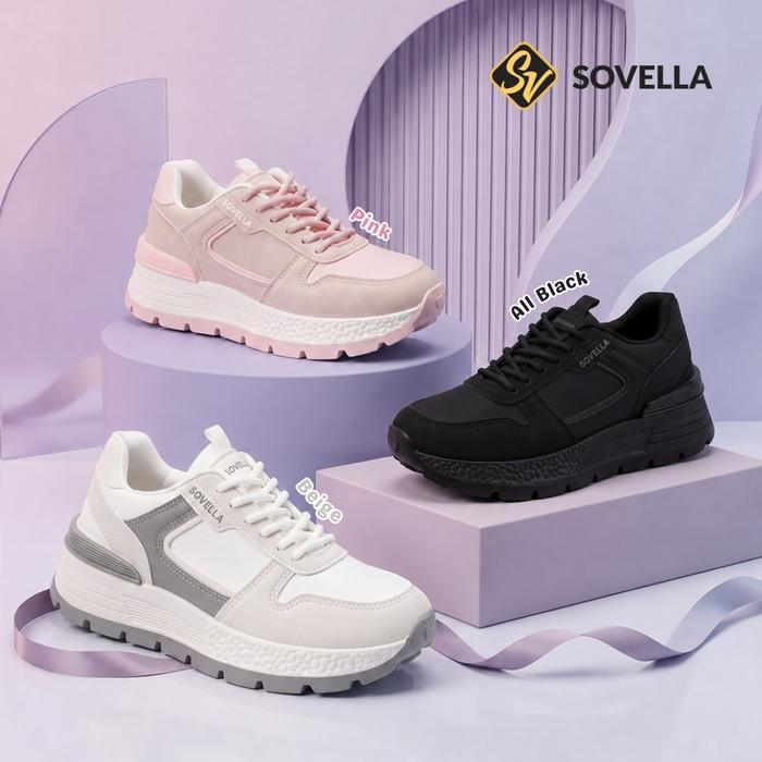 Leedoo Footwear - Sepatu Sneakers Wanita Tali Sporty Kekinian Sv267