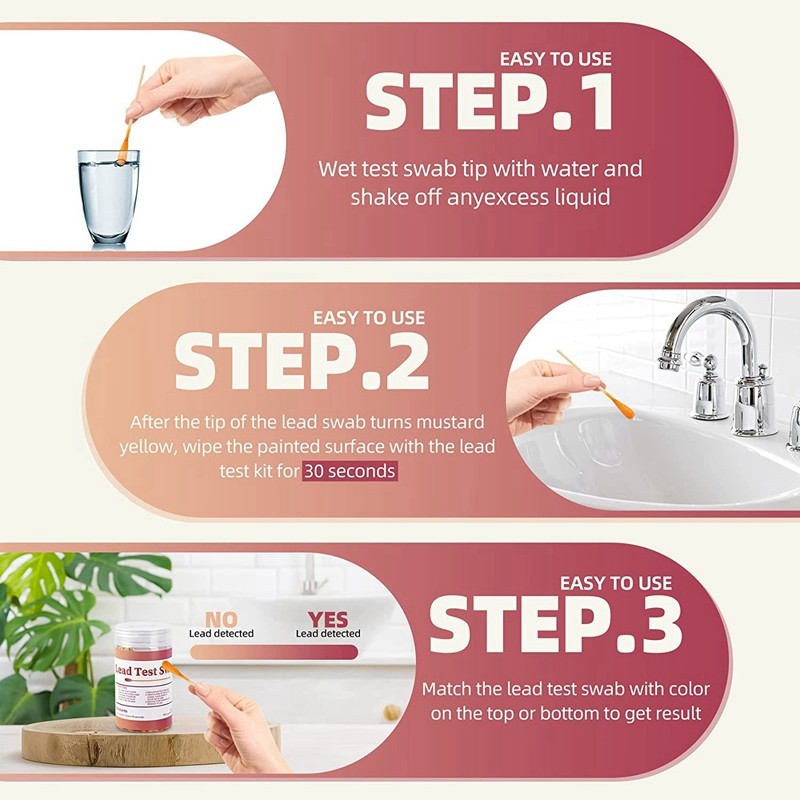 TOP Lead Test Kit Sbs Lead Paint Test Kit, Lead hek Sb For Home Use, Test Results In 30 Seonds