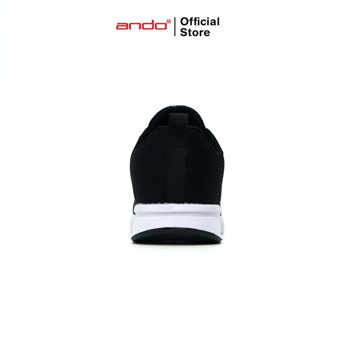 Ready Ando Official Sepatu Sneakers Sip 35 Jt Wanita Dewasa - Hitam/Putih Packing Aman