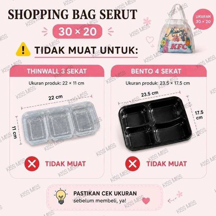 Ping Bag Serut - 30X20 - Kantong Plastik - Packaging - Goodie Bag