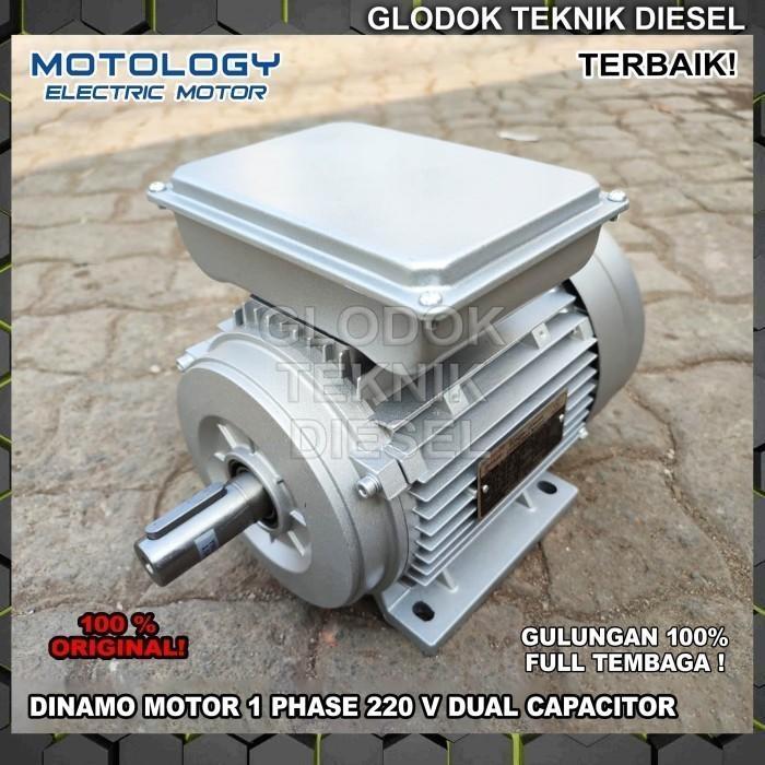 Motology Dinamo Electric Motor 3 HP 2800 1400 Rpm 2 4 Pole 1 Phase 3HP - 2800 RPM 2 POLE