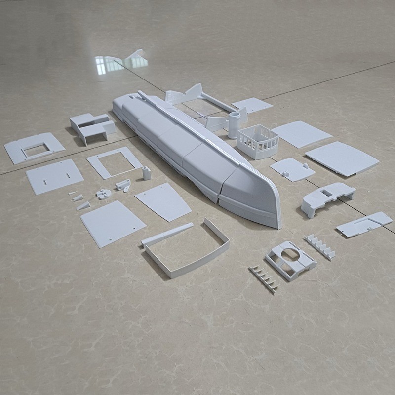 RC Boat 60cm Romantic Small Ferry Remote Control Boat High Precision 3D Printing Molding RC Boat Kit