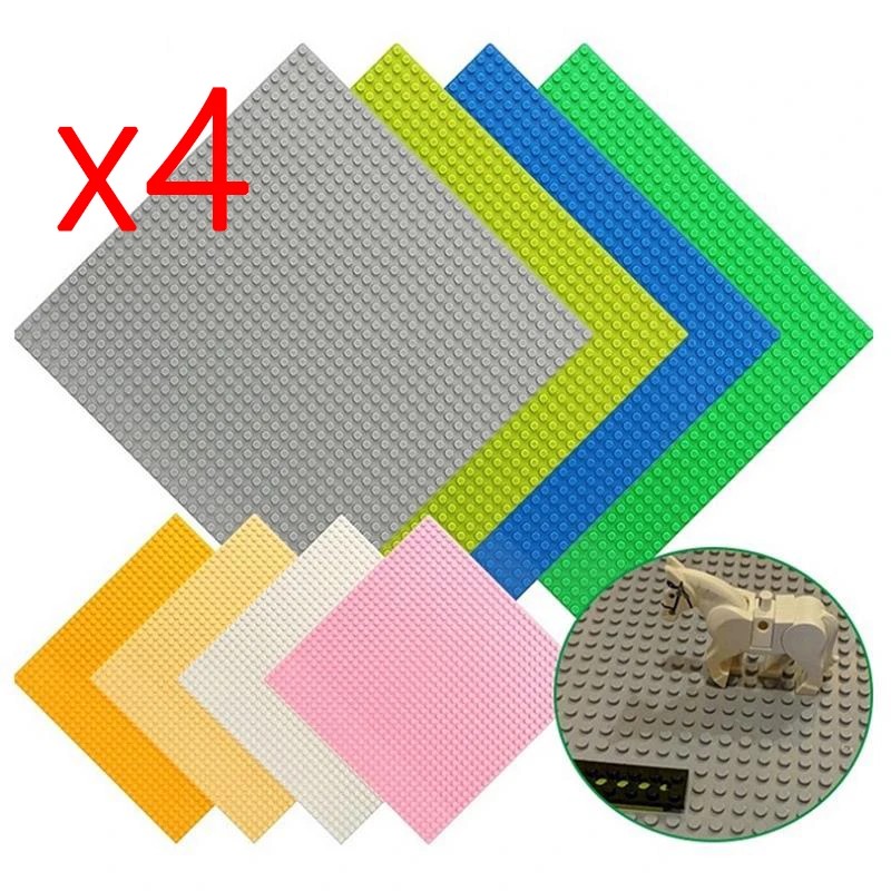 4PCS Building Blocks Base Plate 16*32 32*32 Dots Block BasePlate Toy Early Educational Toys Brick