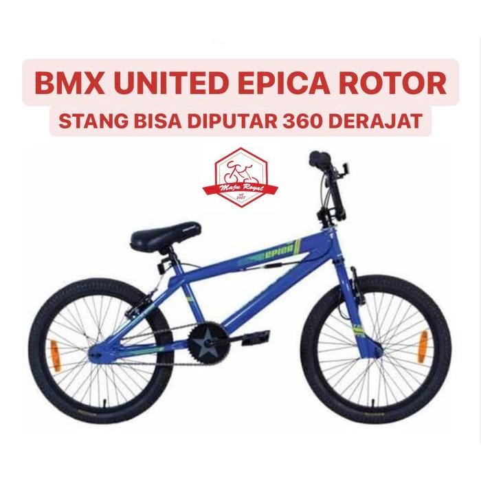 SEPEDA ANAK BMX UNITED EPICA 01 20 inch ROTOR RINGAN UNISEX REMAJA NEW
