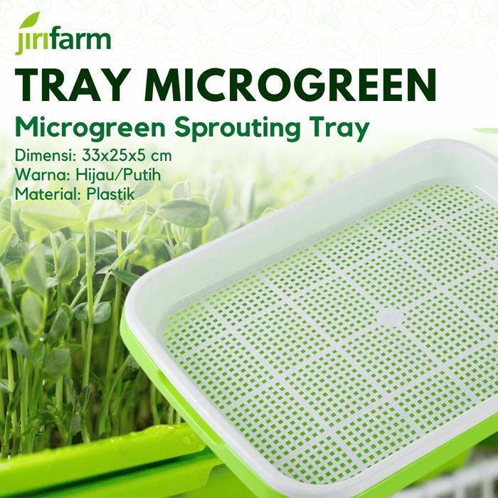 Jirifarm - Microgreen Sprouting Tray With Base - Tray Semai Microgreen Dengan Alas