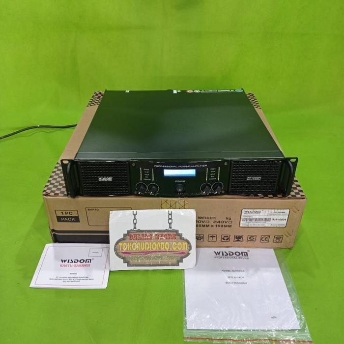Wisdom Ah10004 4-Channel Power Amplifier Wisdom Ah-10004 #Gratisongkir