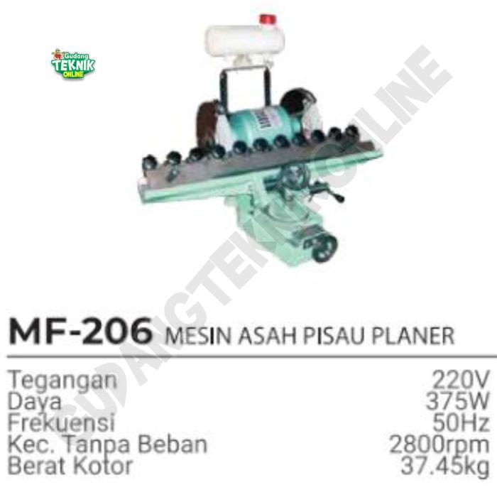 Mesin Asah Pisau Planer MF206 MODERN / Mesin Asah Mata Pisau Plannar Planar Serut Ketam Sugu MF 206 