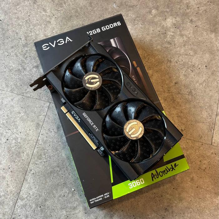 NVIDIA GEFORCE RTX 3060 Ti / RTX 3060 12GB DDR6 GPU CARD VGA - EVGA 3060 XC 12GB