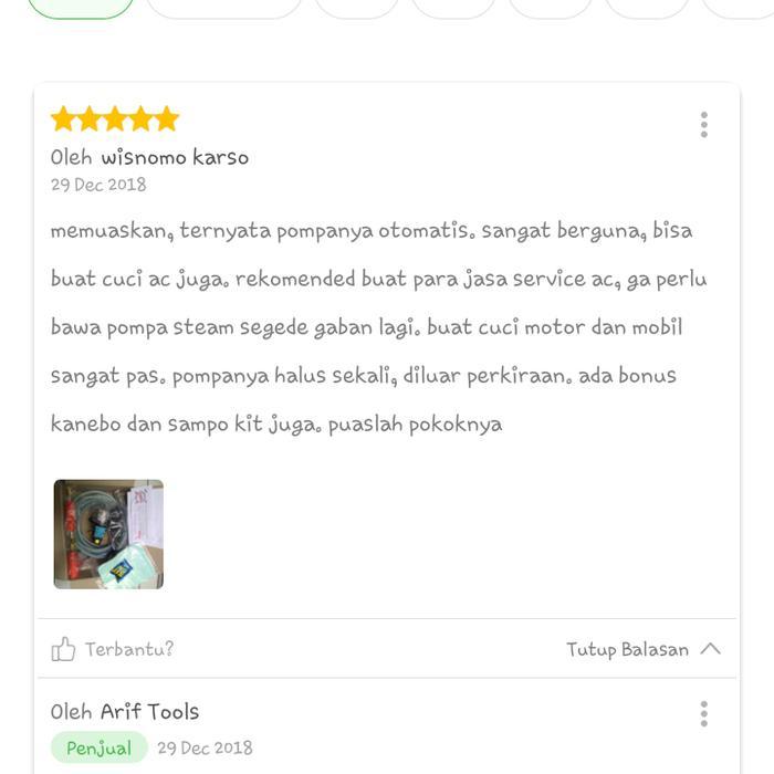 > POMPA AIR CUCI MOTOR MOBIL - CUCI AC MINI STEAM - MESIN POMPA STEAM