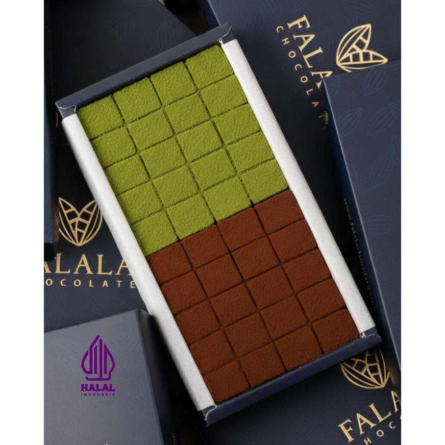 Premium Falala Chocolate Mix Dark Matcha Chocolate (Japanese Nama Chocolate Premium) Original