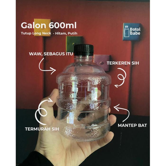 BOTOL PLASTIK 600ML / BOTOL GALON 600ML