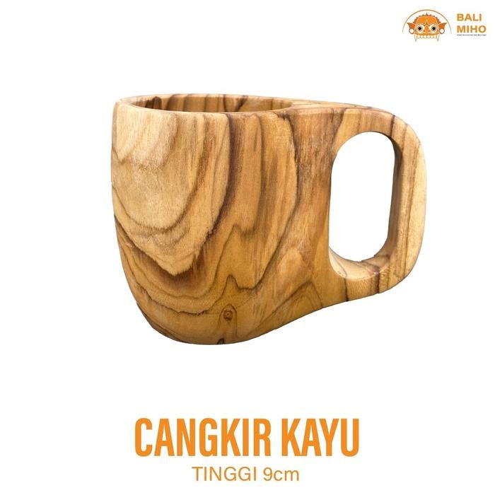 Open DS] Cangkir Kayu - Gelas Kayu - Gelas - Cangkir - Kerajinan Kayu - Wadah Air