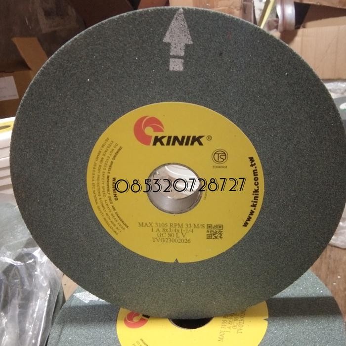 Batu gerinda 8 inch KINIK 8 x 3/4 x 1-1/4 inch Batu gurinda duduk 8 in