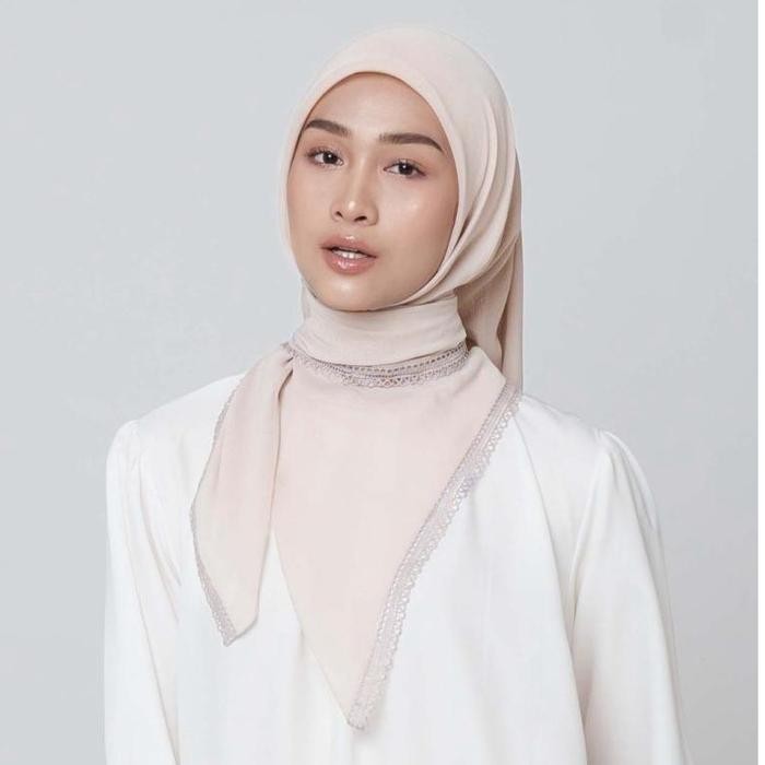 tvkj- Napocut Hijab - Chani Embroidery - Hijab Segiempat Paris Jepang Premium Bordir