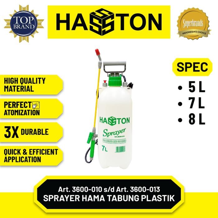 NEW - Hasston Sprayer Hama Tabung Plastik / Pressure Sprayer (3600)