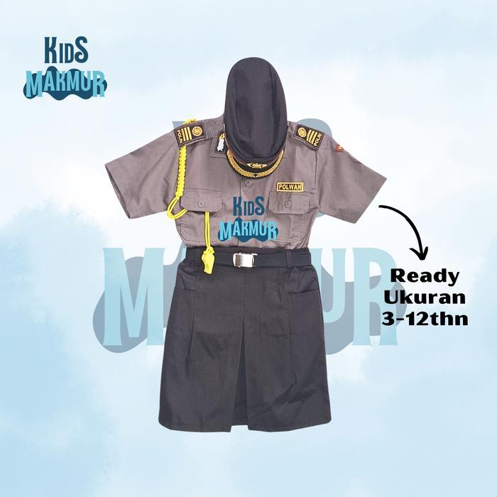 Baju polwan polisi wanita profesi anak baju kostum anak baju polisi TK