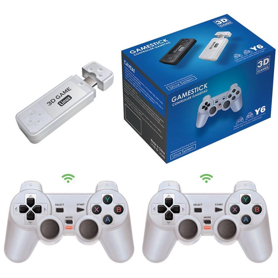 POWKIDDY Y6 Portable Video Game Players HD Retro Handheld Game Controllers TV Console Gaming Stick P