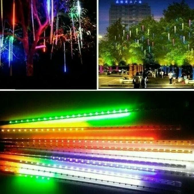 Lampu Led Hujan Meteor MS360 30CM Lampu Tumbler Lampu Natal Lampu Hias