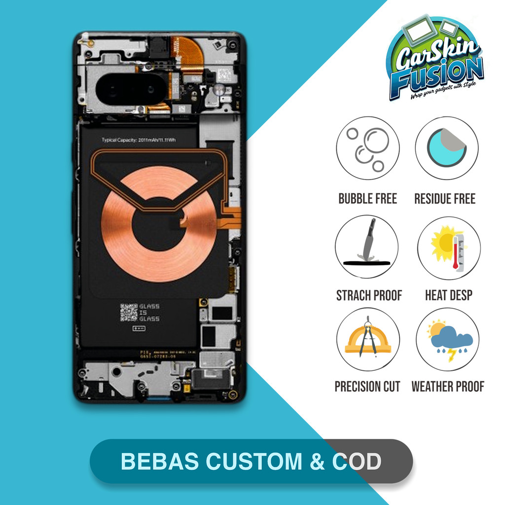 Garskin Skin Google pixel 7 mesin teardown Anti-Scratch Protector Case | by Fusion Kode - SBW