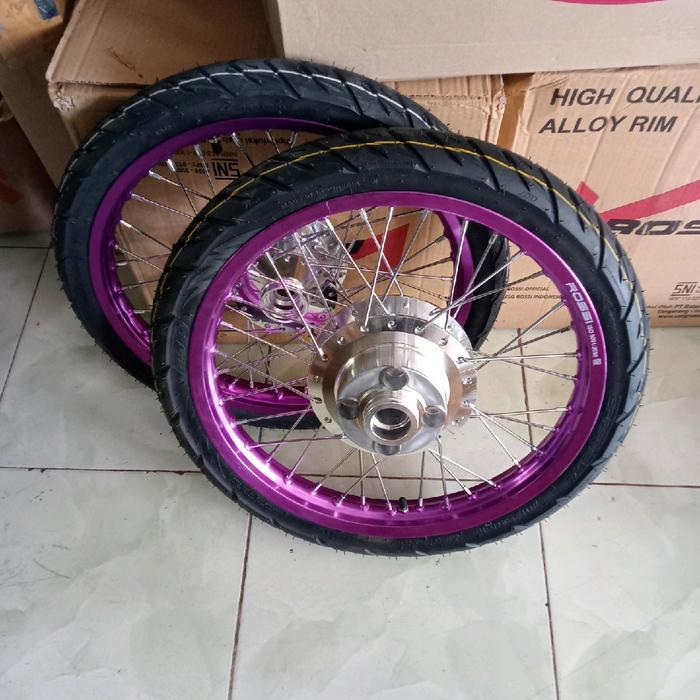 velg paketan Megapro Primus/hiu ring 17 x160/140 plus ban
