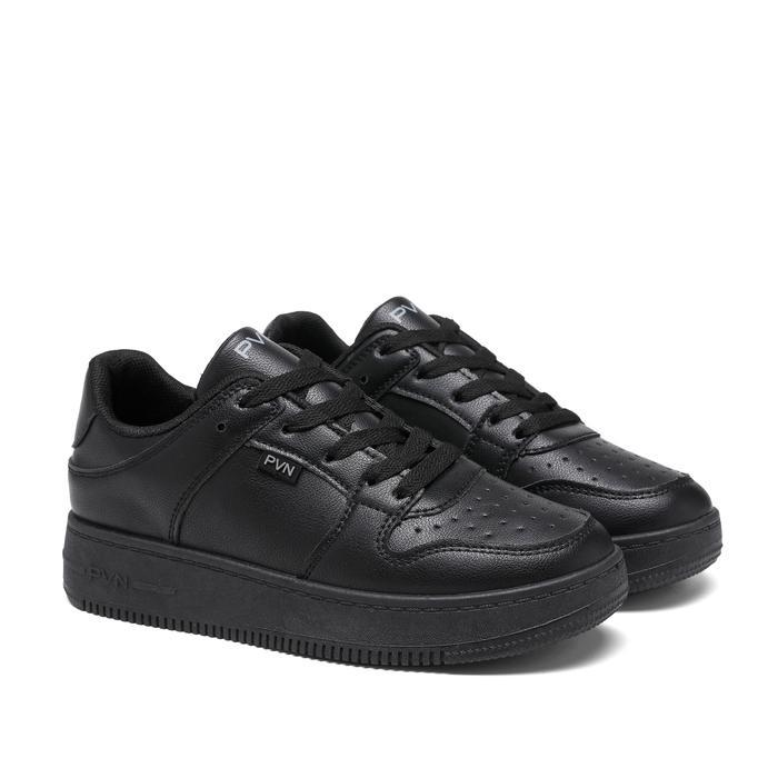 Pvn Rora Sneakers Wanita Sepatu Sekolah Hitam Polos Black 335