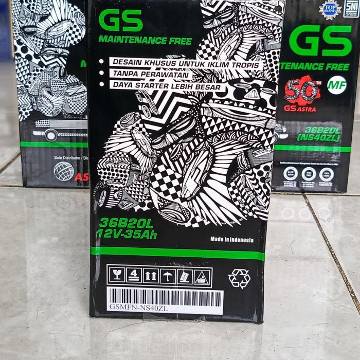 Aki Mobil Honda Brio, Freed, Mobilio Gs Astra Mf Ns40Zl Aki Kering