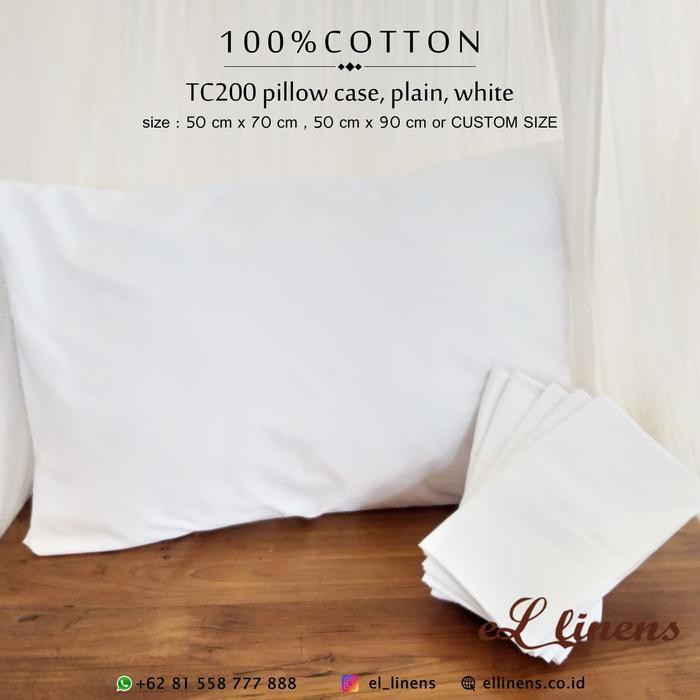Sarung Bantal Hotel Cotton (Pillow Case) TC200