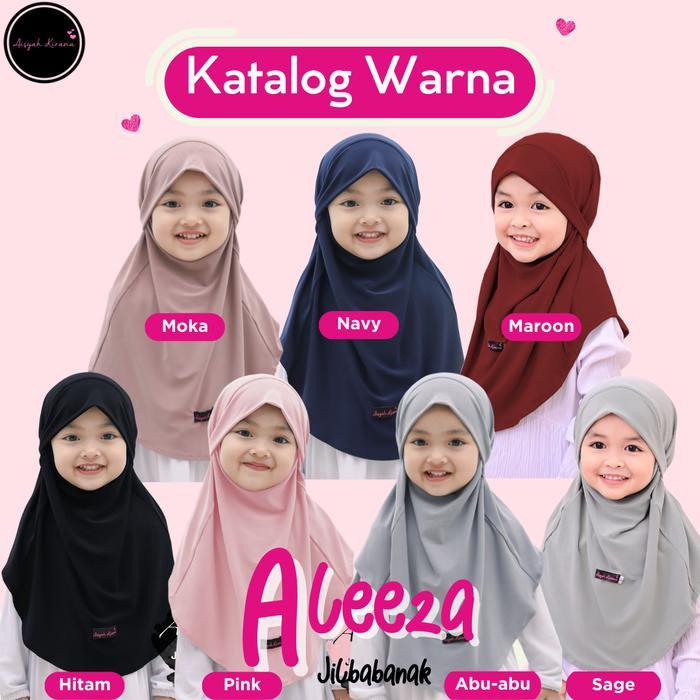 luto- Aleeza Jilbab Anak French Khimar 2-5 Tahun Kerudung Bayi Aisyahkirana