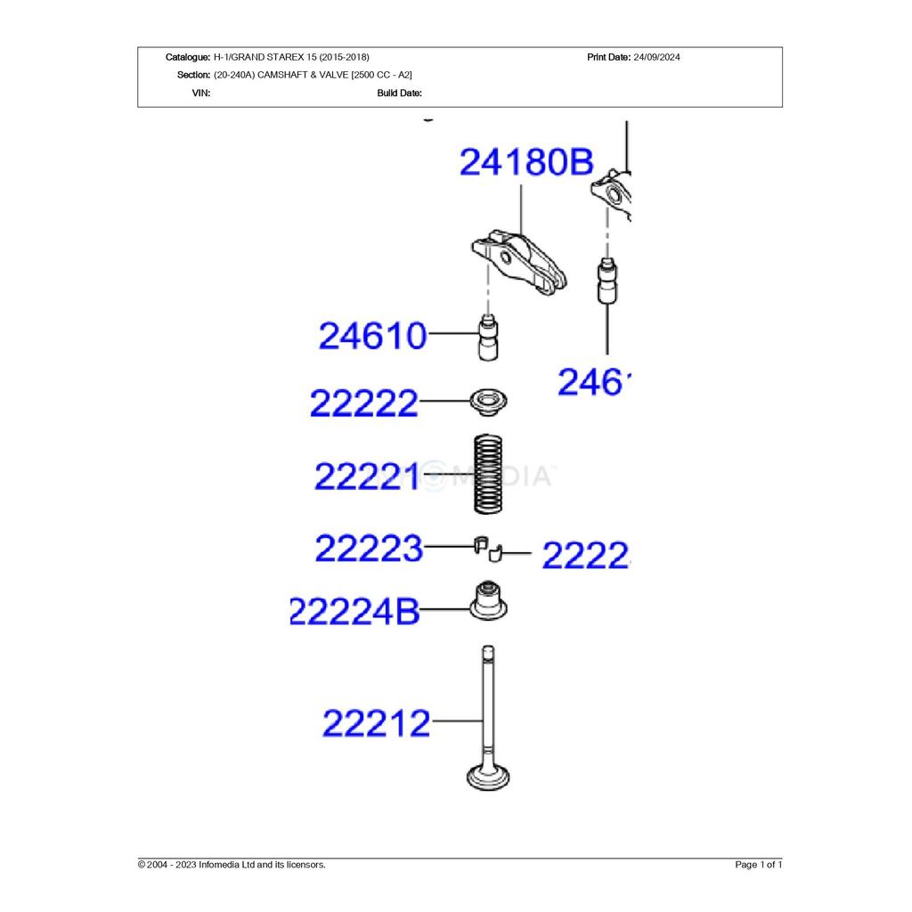 SEAL-VALVE STEM HYUNDAI H1