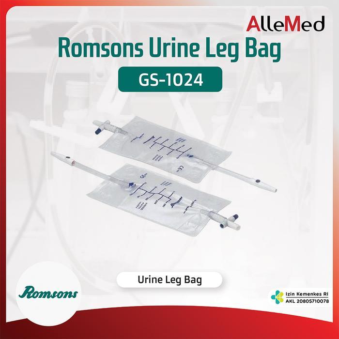 d95o- Romsons Urine Leg Bag Kantong Urin Paha 750 Ml