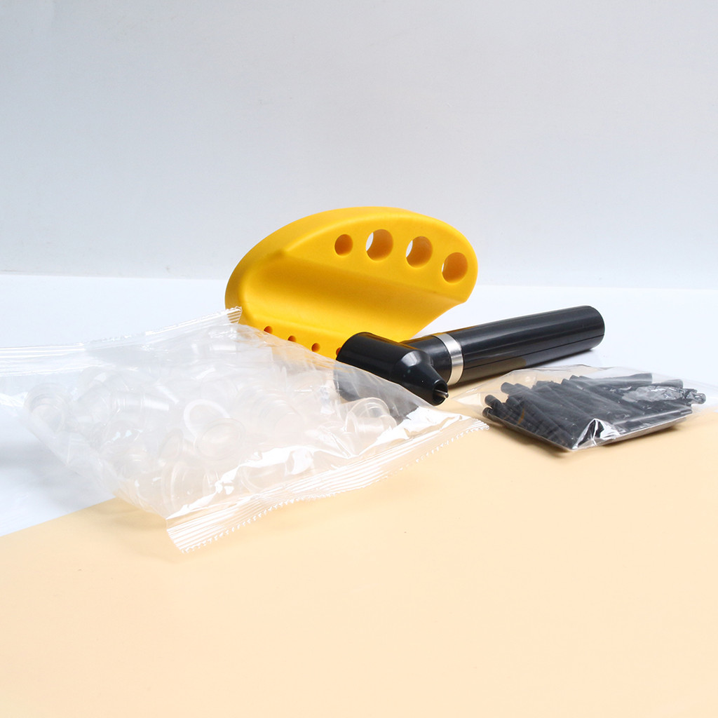 4Types Product Set Black Pigment Electric Ink Mixer+50pcs Mixing Sticks Set+Yellow Tattoo Ink Cups H