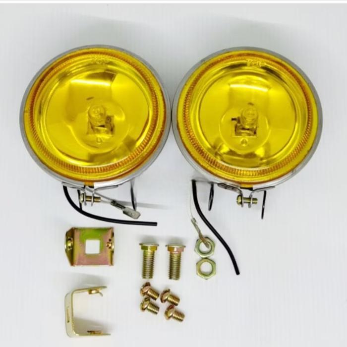 Lampu Tembak Kabut Bulat Lampu Sorot Foglamp Bulat Universal Motor Mobil foglamp