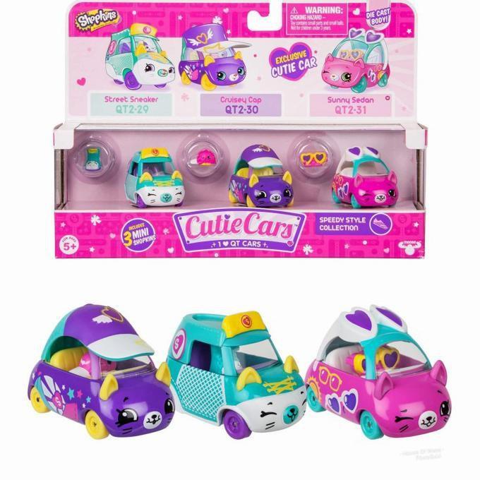 Shopkins Cutie Cars 3 diecast mobil cutiecar