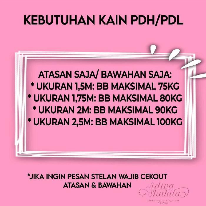 ADIVA-- KAIN PDL KEM HAN BAHAN RIPSTOP MERK TORNADO
