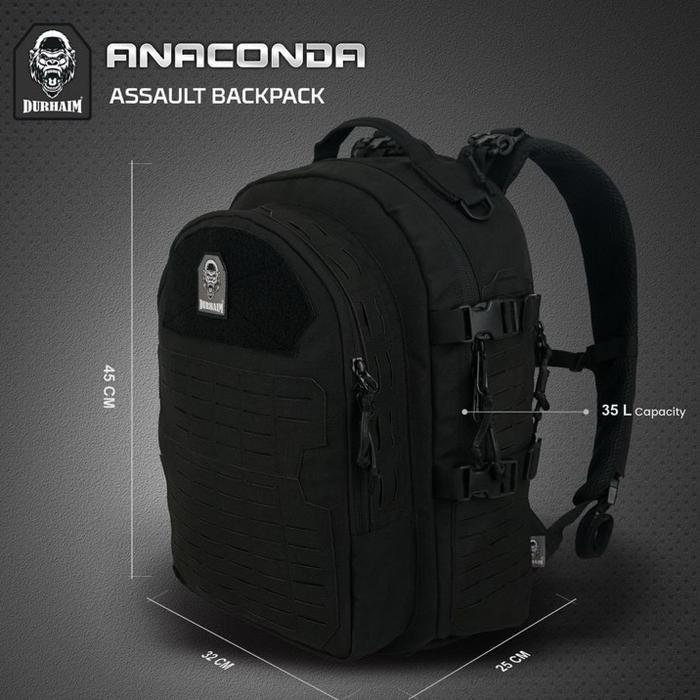 Tas Ransel Tactical Durhaim Anaconda Backpack Multifungsi Outdoor Edc Bag Original