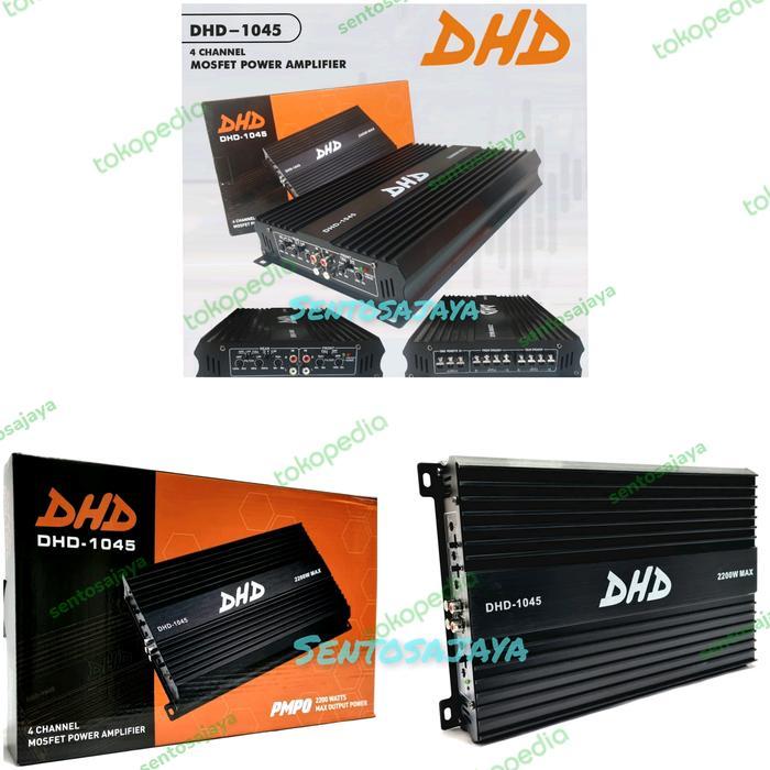 Power Amplifier 4CH DHD 1045 Black Power Mobil