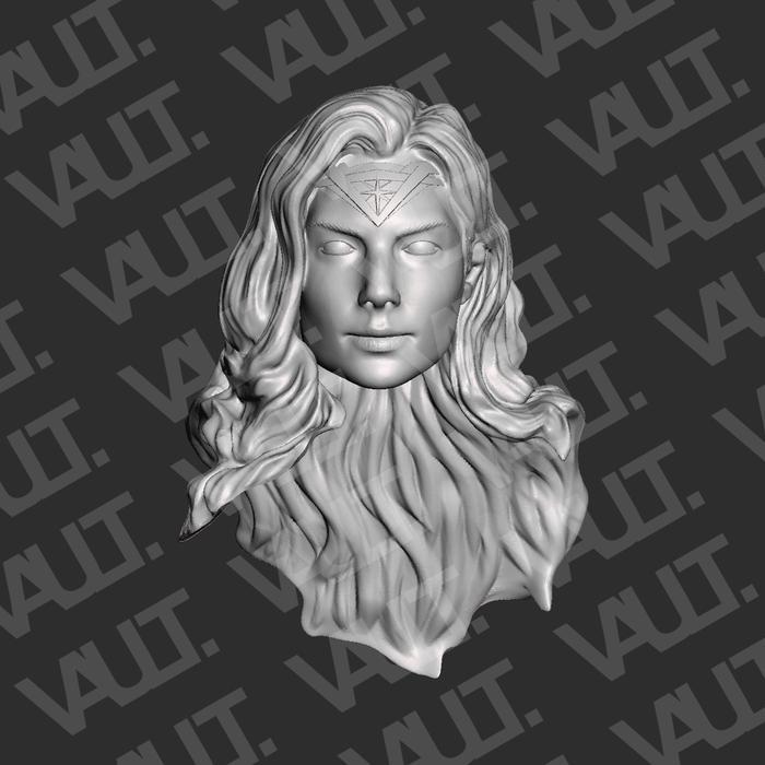 HOT SALE 1/12 CUSTOM DC MEZCO WONDER WOMAN GAL GADOT HEAD SCULPT HS MULTIVERSE TERMURAH
