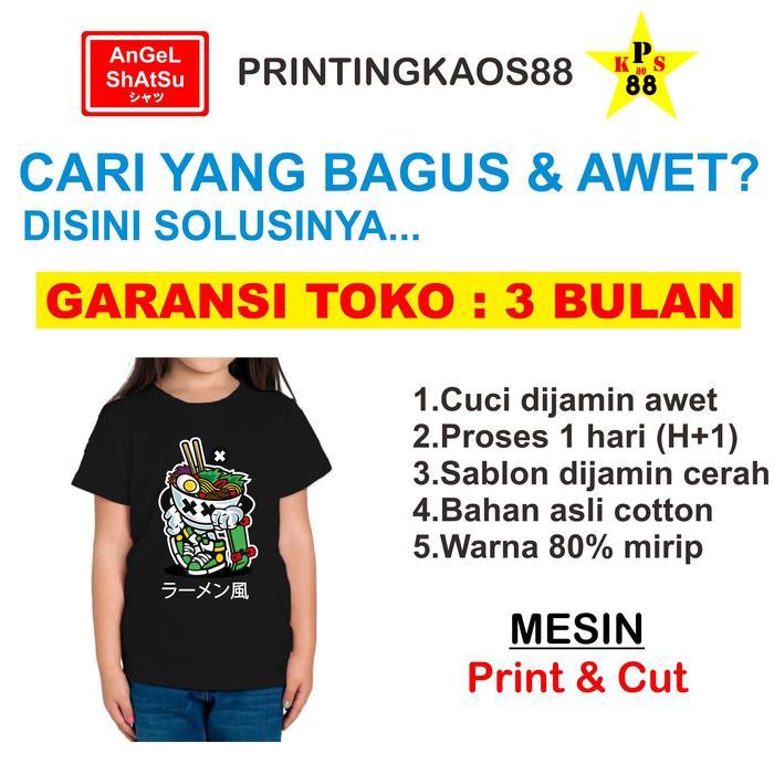 KAOS CUSTOM MURAH - SABLON KAOS WARNA ANAK ANAK - KAOS PRINTING DTG